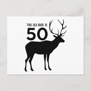 This Old Buck Is 50 Postcard
