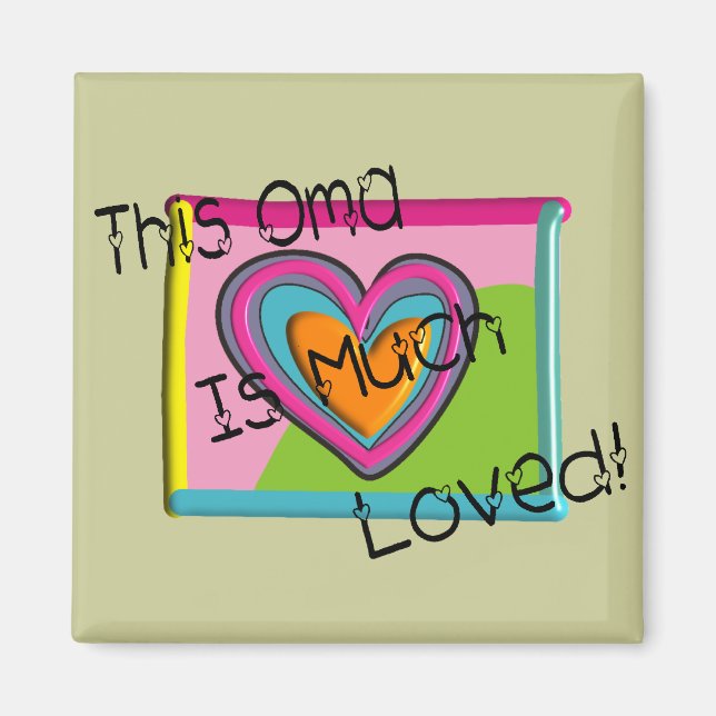 This OMA Much LOVED Magnet (Front)