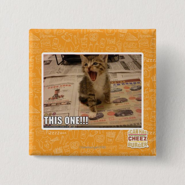This one! 15 cm square badge (Front)