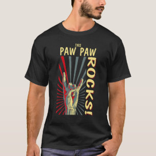 This Paw Paw Rocks Vintage Retro Concert 70s 80s F T-Shirt