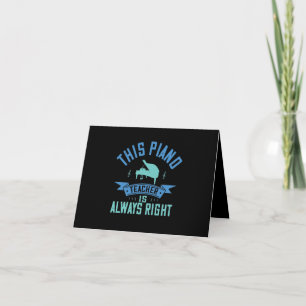 This Piano Teacher Is Always Right Invitation