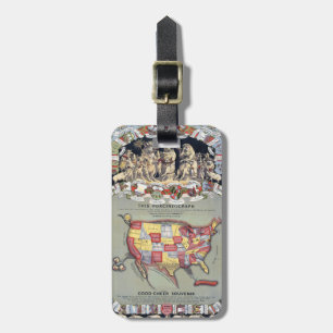 THIS PORCINEOGRAPH, c1876 Luggage Tag