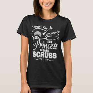 This Princess Wear Scrub Midwife funny Tshirts