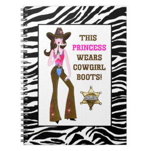 This Princess Wears Cowgirl Boots! Spiral Notebook