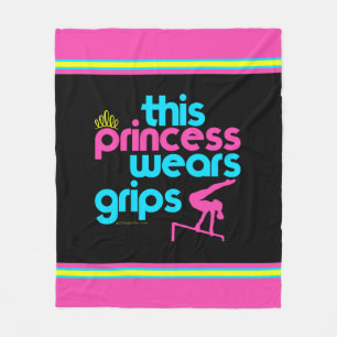 This Princess Wears Grips Gymnastics - Golly Girls Fleece Blanket