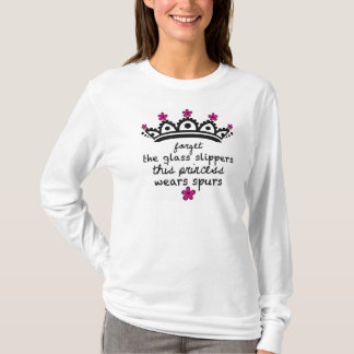 This Princess Wears Spurs-white long sleeve tshirt