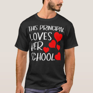 This Principal Loves Her Kids Valentines Day Schoo T-Shirt