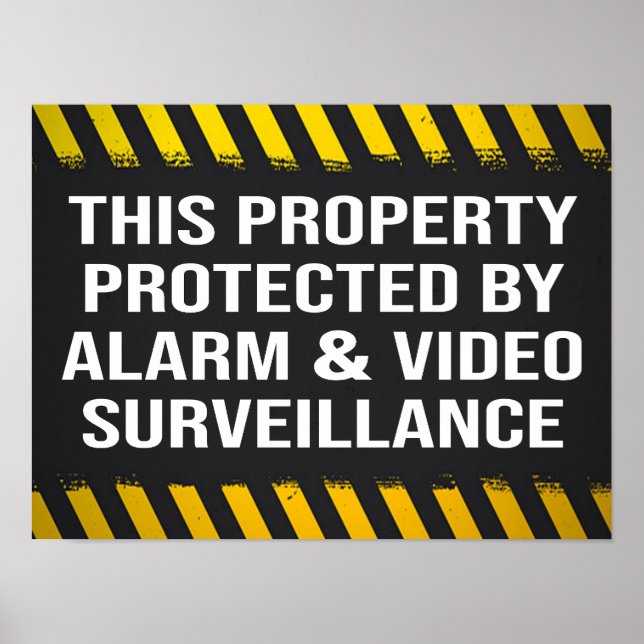 This Property Protected By Alarm Video Poster (Front)