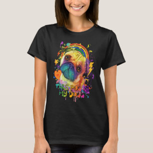 This Pug Is My Dugg Dog Dad Humour Fur Dad 1 T-Shirt