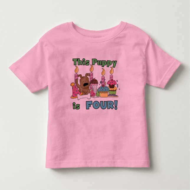 This Puppy is Four Tshirts and Gifts (Front)