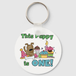 This Puppy is One Tshirts and Gifts Key Ring