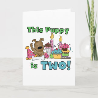 This Puppy is Two Tshirts and Gifts Card