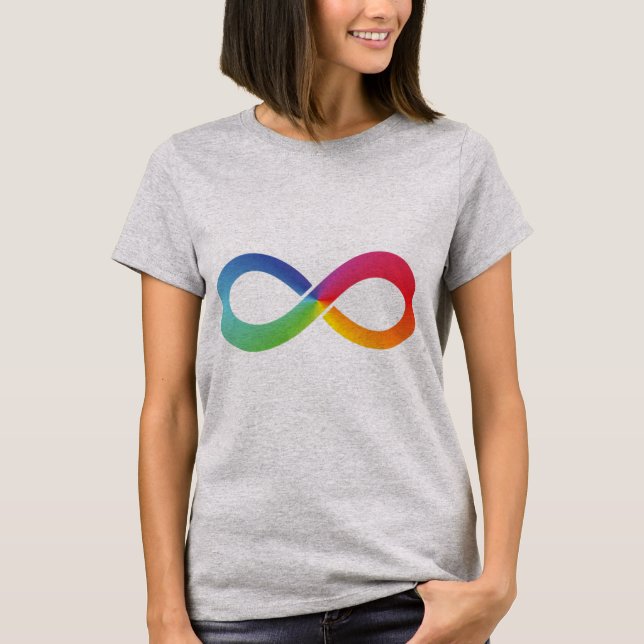 This rainbow infinity design can symbolize so many T-Shirt (Front)