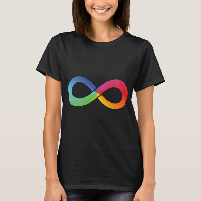 This rainbow infinity shirt symbolises whatever it (Front)