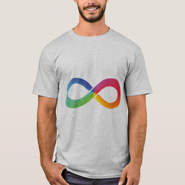 This rainbow infinity shirt symbolises whatever it (Front)