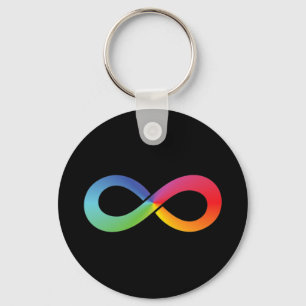This rainbow infinity shirt symbolises whatever it key ring