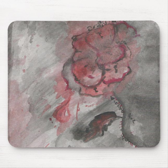This red rose mousepad (Front)