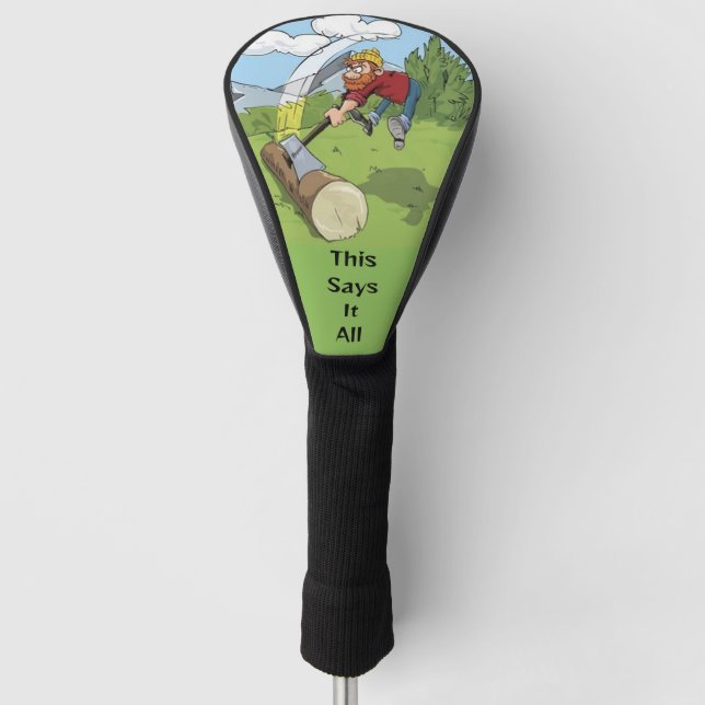 This Says It All Golf Head Cover (Front)