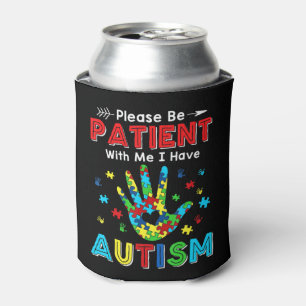 This shirt feature autism puzzle pieces makes the can cooler