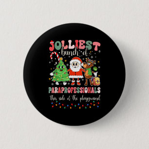 This Side Of The Playground Cute Merry Paras  6 Cm Round Badge