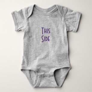 This Side/Other Side baby suit Bodysuit
