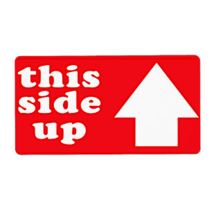 This Side Up Shipping Label