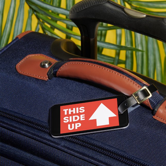 This Side Up Sign Luggage Tag (Creator Uploaded)