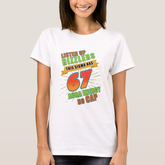 This Sigma Has 67 – Cryptic Numeric T-Shirt (Front)