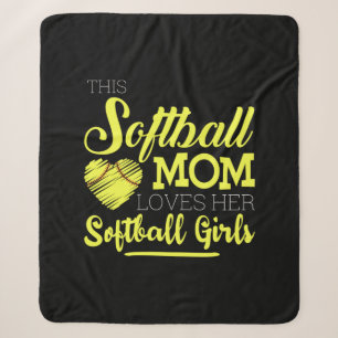 This softball mum loves her Softball Girls Sherpa Blanket