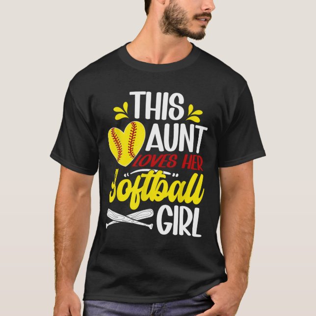 This Softll Aunt Of A Softll Player Auntie  T-Shirt (Front)