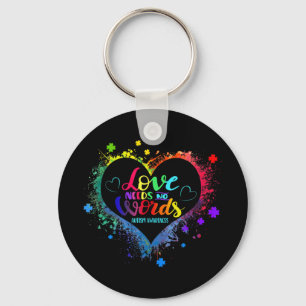 This Someone with Autism has taught me Love Needs Key Ring