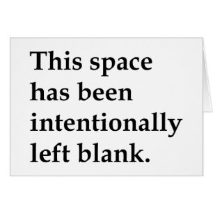 This Space Blank