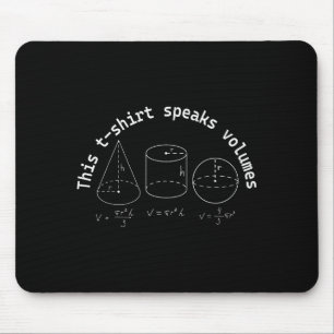 This Speaks Volumes Funny Maths Science Geeky Pun  Mouse Pad