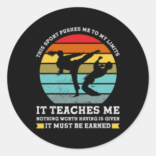This Sport Pushes Me To My Limits It Teaches Marti Classic Round Sticker