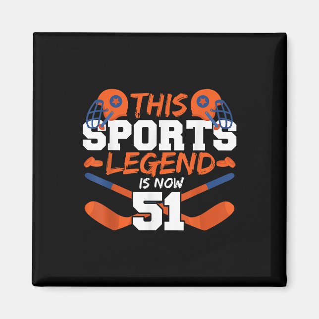 This Sports Legend Is Now 51  Magnet (Front)