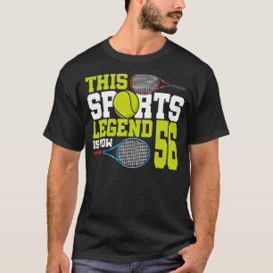 This Sports Legend Is Now 56 Tennis 56th Birthday T-Shirt