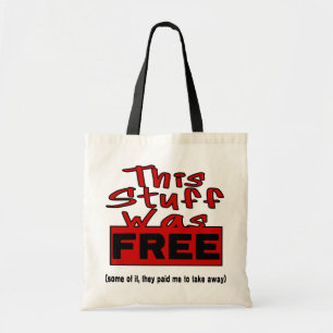 This Stuff Was FREE! (red) Tote Bag
