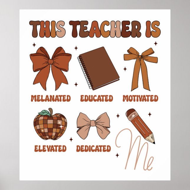 This Teacher is Poster (Front)