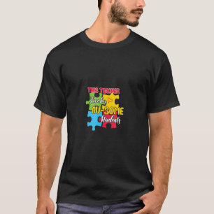 this teacher love her au some students autism awar T-Shirt