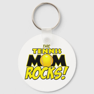 This Tennis Mum Rocks.png Key Ring