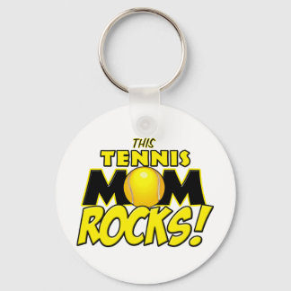 This Tennis Mum Rocks.png Key Ring