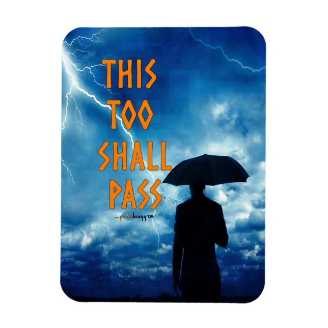 This Too Shall Pass (12 step recovery program) Magnet (Vertical)