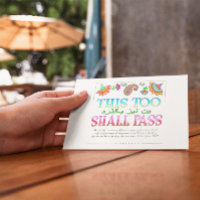 This Too Shall Pass Inspirational Postcard