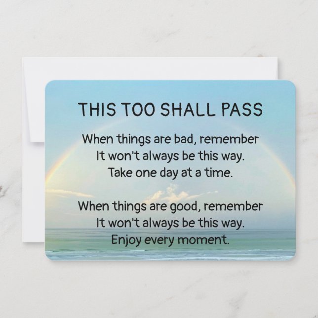 This Too Shall Pass Invitation (Front)
