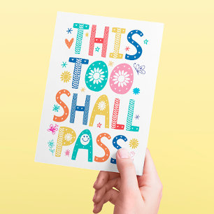 This Too Shall Pass Postcard