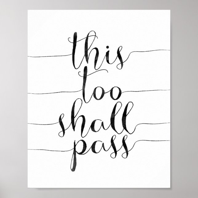 This Too Shall Pass Poster (Front)