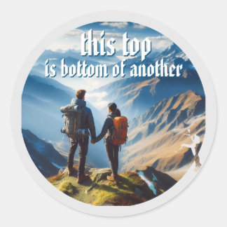 This top classic round sticker