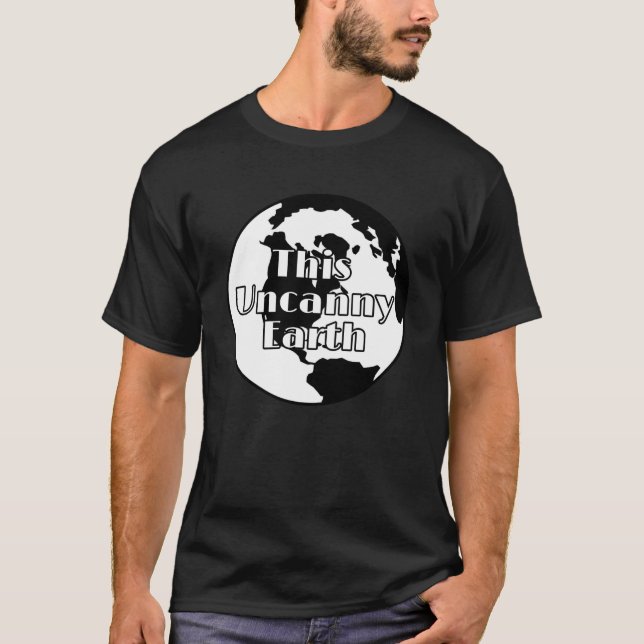 This Uncanny Earth Stock Black Tee (Front)