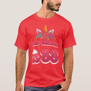 This Unicorn is 88 Eighty-eight Years Old Girl 88t T-Shirt