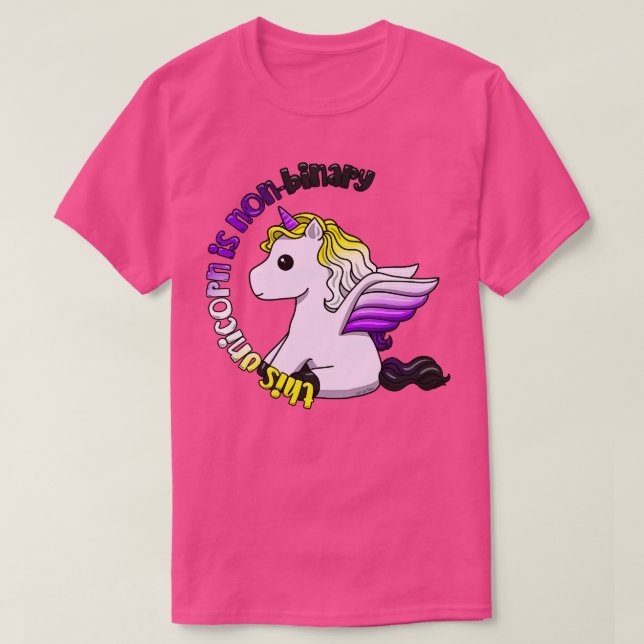 This Unicorn Is Nonbinary T-Shirt (Design Front)